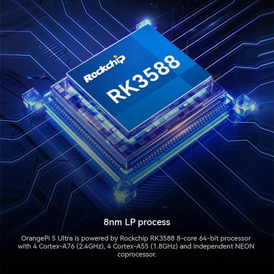 Orange Pi 5 Ultra 8GB/16GB LPD - Rockchip Rk3588 Development Board reseña y precio